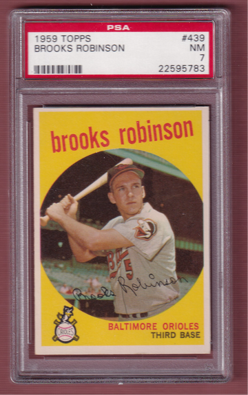 1959 Topps #439 Brooks Robinson PSA 7