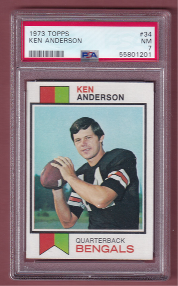 1973 Topps #34 Ken Anderson PSA 7