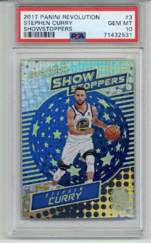 2017 PANINI REVOLUTION SHOWSTOPPERS #3 STEPHEN CURRY WARRIORS PSA 10 LOW POP