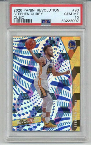 2020 PANINI REVOLUTION CUBIC #90 STEPHEN CURRY LE /50 WARRIORS PSA 10 LOW POP