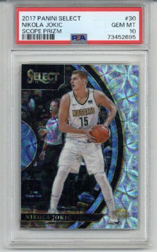 2017 PANINI SELECT CONCOURSE SCOPE PRIZM #30 NIKOLA JOKIC NUGGETS PSA 10