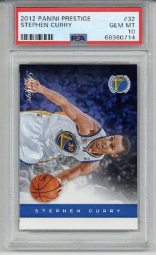 2012 PANINI PRESTIGE #32 STEPHEN CURRY CARD WARRIORS PSA 10 LOW POP RARE