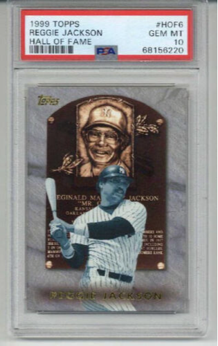 1999 TOPPS HALL OF FAME #HOF6 REGGIE JACKSON CARD NEW YORK YANKEES PSA 10 RARE