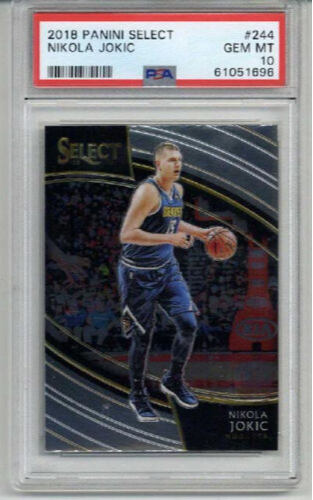 2018 PANINI SELECT COURTSIDE #244 NIKOLA JOKIC DENVER NUGGETS PSA 10 LOW POP