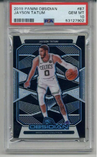 2019 PANINI OBSIDIAN #87 JAYSON TATUM CARD BOSTON CELTICS PSA 10 LOW POP RARE
