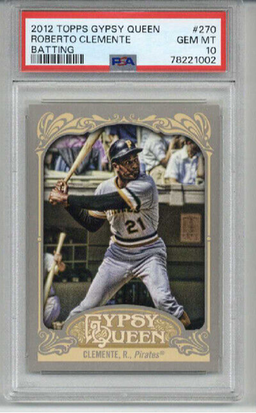 2012 TOPPS GYPSY QUEEN BATTING #270 ROBERTO CLEMENTE CARD PIRATES PSA 10