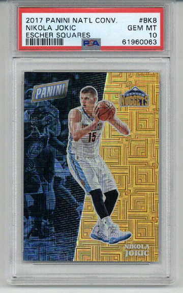 2017 PANINI NATIONAL CONVENTION ESCHER SQUARES NIKOLA JOKIC /25 PSA 10 LOW POP