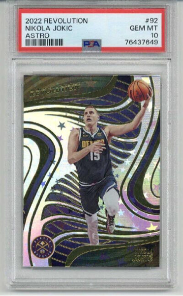2022 PANINI REVOLUTION ASTRO #92 NIKOLA JOKIC DENVER NUGGETS PSA 10