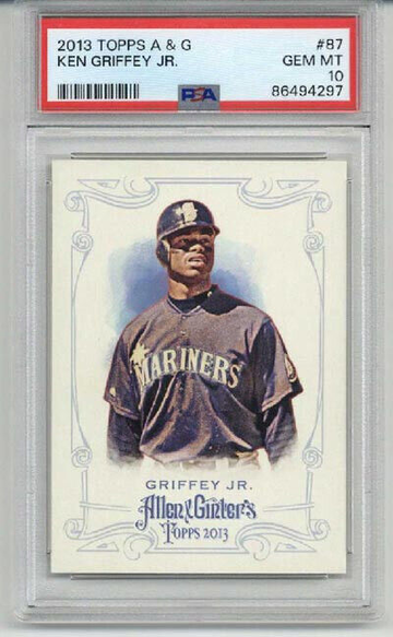 2013 TOPPS ALLEN & GINTER KEN GRIFFEY JR. CARD SEATTLE MARINERS PSA 10 LOW POP