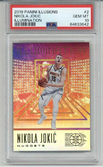 2019 PANINI ILLUSIONS ILLUMINATION #2 NIKOLA JOKIC NUGGETS PSA 10 LOW POP