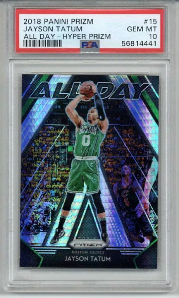 2018 PANINI PRIZM ALL DAY HYPER PRIZM JAYSON TATUM CELTICS PSA 10 LOW POP
