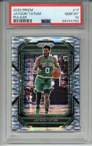 2022 PANINI PRIZM PULSAR #17 JAYSON TATUM CARD BOSTON CELTICS PSA 10 LOW POP
