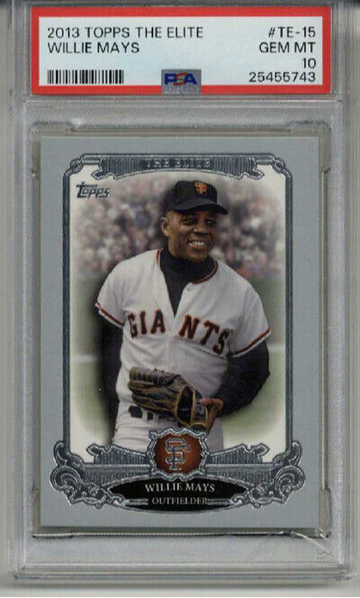 2013 TOPPS THE ELITE #TE-15 WILLIE MAYS CARD SAN FRANCISCO GIANTS PSA 10