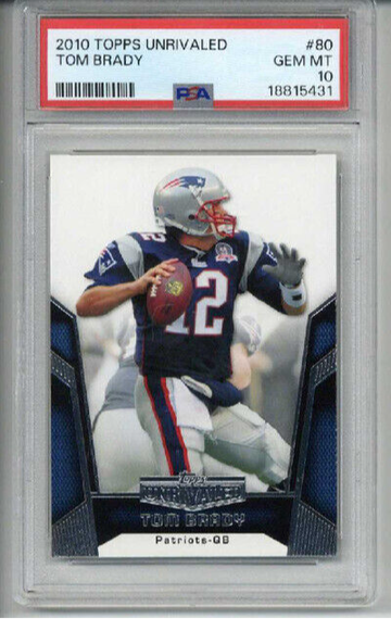  Have one to sell? Sell now 2010 TOPPS UNRIVALED #80 TOM BRADY CARD NEW ENGLAND PATRIOTS PSA 10 LOW POP RARE