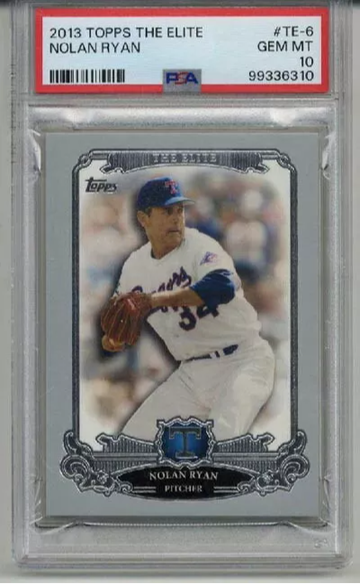 2013 TOPPS THE ELITE #TE-6 NOLAN RYAN CARD TEXAS RANGERS PSA 10 LOW POP 4 RARE