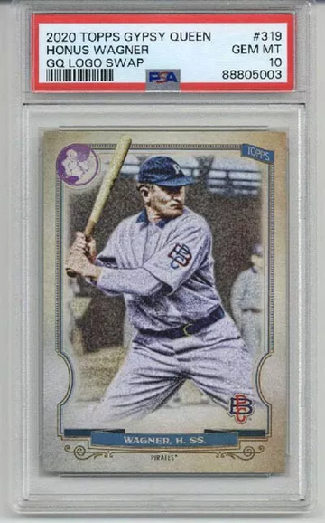 2020 TOPPS GYPSY QUEEN GQ LOGO SWAP HONUS WAGNER CARD PIRATES PSA 10 LOW POP