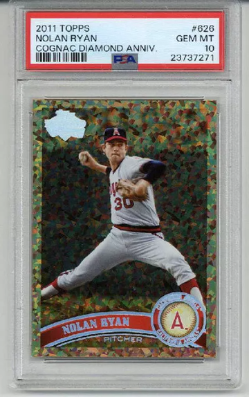 2011 TOPPS COGNAC DIAMOND ANNNIVERSARY #626 NOLAN RYAN PSA 10 LOW POP RARE