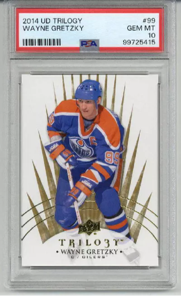 2014 UPPER DECK TRILOGY #99 WAYNE GRETZKY CARD OILERS PSA 10 LOW POP