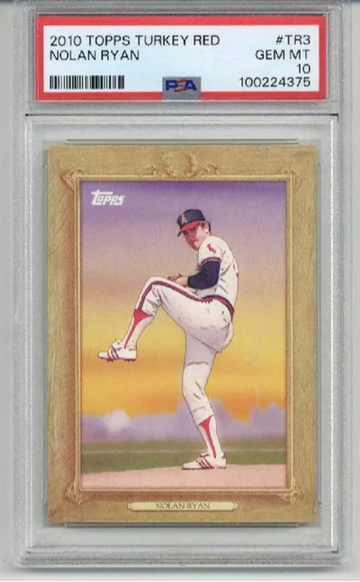 2010 TOPPS TURKEY RED #TR3 NOLAN RYAN CARD CALIFORNIA ANGELS PSA 10 LOW POP