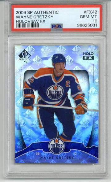 2009 UPPER DECK SP AUTHENTIC HOLOVIEW FX WAYNE GRETZKY OILERS PSA 10 LOW POP