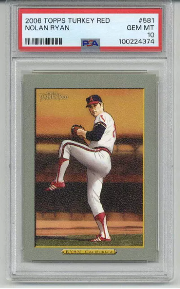 2006 TOPPS TURKEY RED #581 NOLAN RYAN CARD CALIFORNIA ANGELS PSA 10 LOW POP RARE