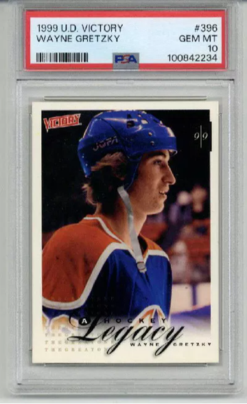 1999 UPPER DECK VICTORY #396 WAYNE GRETZKY CARD OILERS PSA 10 LOW POP