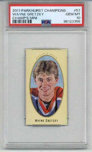 2011 PARKHURST CHAMPIONS CHAMP'S MINI WAYNE GRETZKY OILERS PSA 10 LOW POP RARE