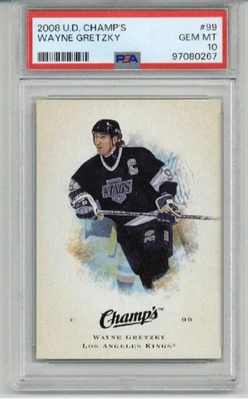 2008 UPPER DECK CHAMP'S #99 WAYNE GRETZKY CARD KINGS PSA 10 LOW POP