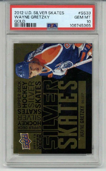 2012 UPPER DECK SILVER SKATES GOLD #SS33 WAYNE GRETZKY CARD OILERS PSA 10