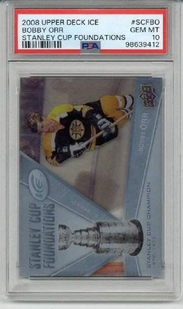 2008 UPPER DECK ICE STANLEY CUP TRADITIONS BOBBY ORR CARD PSA 10 LOW POP RARE