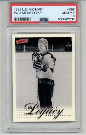1999 UPPER DECK VICTORY #395 WAYNE GRETZKY CARD OILERS PSA 10 LOW POP