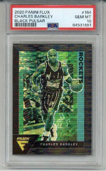 2020 PANINI FLUX BLACK PULSAR CHARLES BARKLEY PHILADELPHIA 76ERS PSA 10