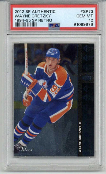 2012 UPPER DECK SP AUTHENTIC 1994-95 SP RETRO WAYNE GRETZKY OILERS PSA 10