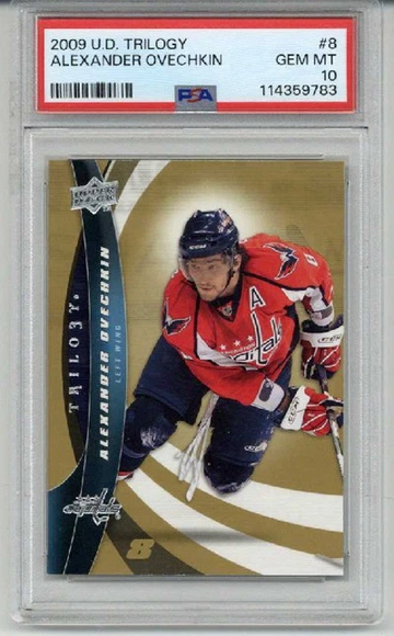 2009 UPPER DECK TRILOGY #8 ALEXANDER OVECHKIN CARD CAPITALS PSA 10 LOW POP