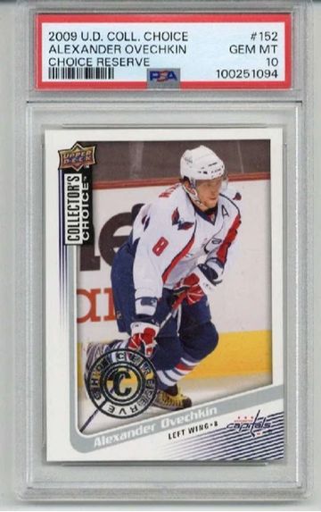 2009 UPPER DECK COLLECTORS CHOICE CHOICE RESERVE ALEXANDER OVECHKIN PSA 10