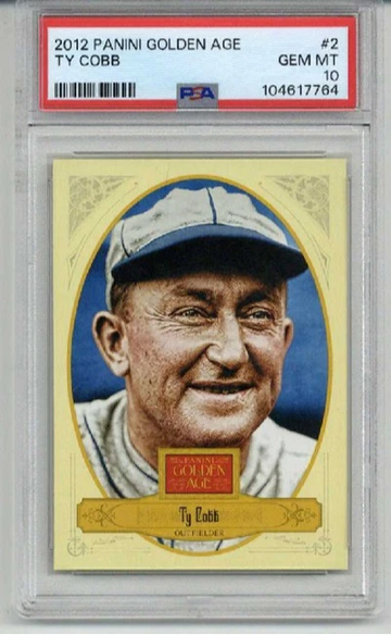 2012 PANINI GOLDEN AGE #2 TY COBB CARD DETROIT TIGERS PSA 10 LOW POP