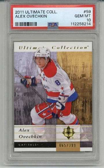 2011 UPPER DECK ULTIMATE COLLECTION #59 ALEXANDER OVECHKIN CAPITALS /399 PSA 10