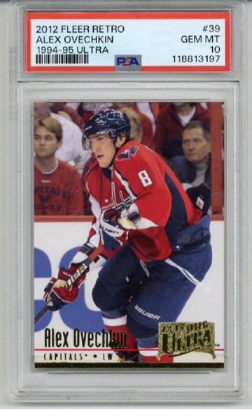 2012 FLEER RETRO 1994-95 ULTRA #39 ALEXANDER OVECHKIN CAPITALS PSA 10