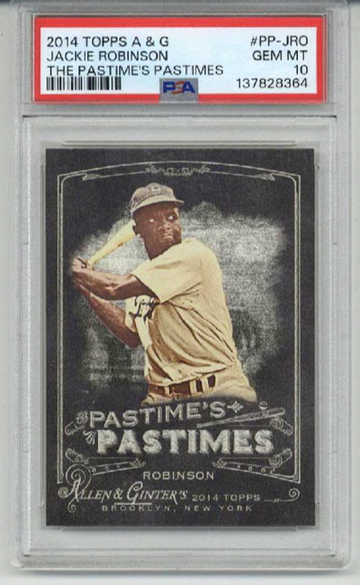 2014 TOPPS ALLEN & GINTER THE PASTIME'S PASTIMES JACKIE ROBINSON PSA 10 LOW POP