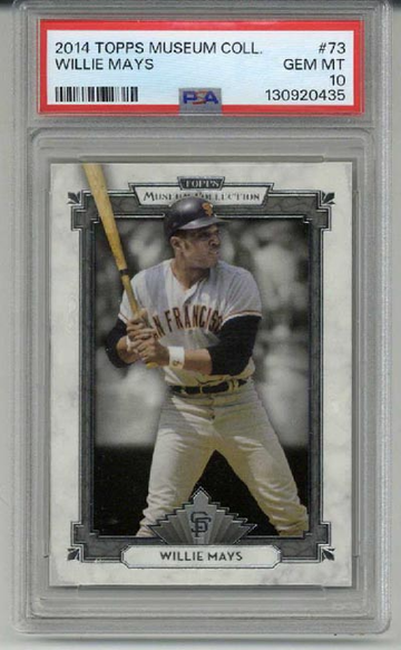 2014 TOPPS MUSEUM COLLECTION #73 WILLIE MAYS CARD GIANTS PSA 10 LOW POP RARE
