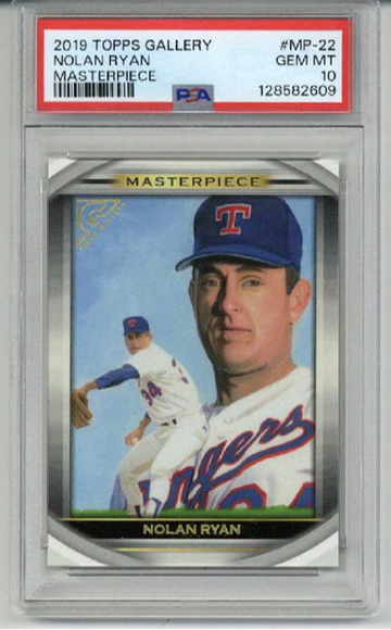 2019 TOPPS GALLERY MASTERPIECE #MP22 NOLAN RYAN CARD RANGERS PSA 10 LOW POP RARE