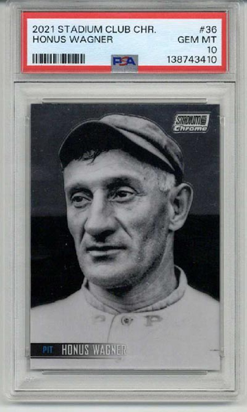 2021 TOPPS STADIUM CLUB #36 HONUS WAGNER PIRATES PSA 10 LOW POP VERY RARE