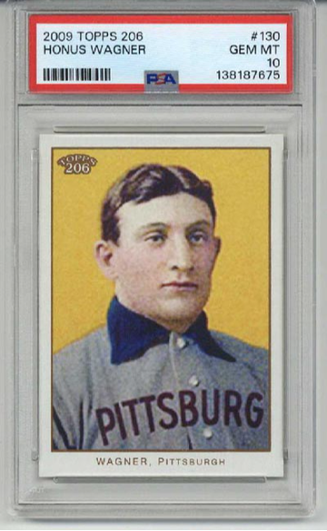 2009 TOPPS 206 #130 HONUS WAGNER PITTSBURGH PIRATES PSA 10 LOW POP VERY RARE