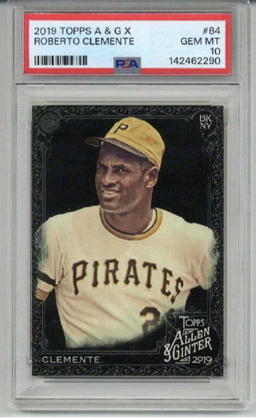 2019 TOPPS ALLEN & GINTER X #84 ROBERTO CLEMENTE PIRATES PSA 10 LOW POP RARE