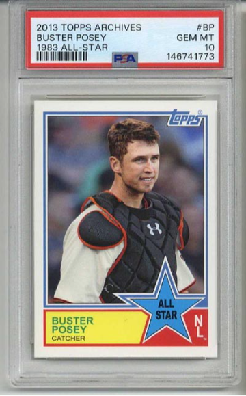 2013 TOPPS ARCHIVES 1983 ALL-STAR #BP BUSTER POSEY GIANTS PSA 10 LOW POP RARE