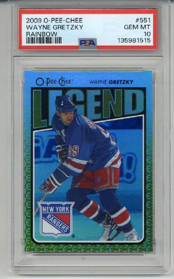 2009 OPC O-PEE-CHEE RAINBOW #551 WAYNE GRETZKY CARD RANGERS PSA 10 LOW POP RARE