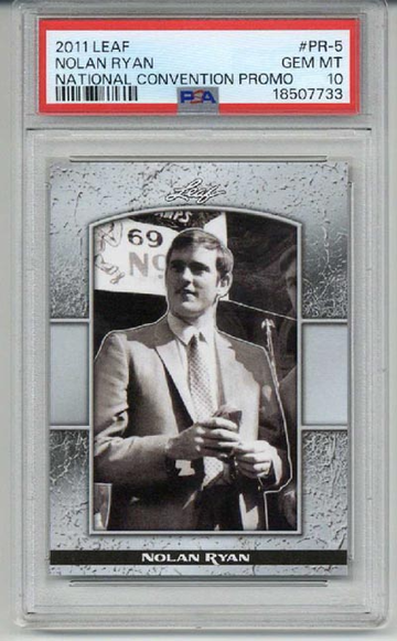 2011 LEAF NATIONAL CONVENTION PROMO #PR-5 NOLAN RYAN METS PSA 10 LOW POP RARE
