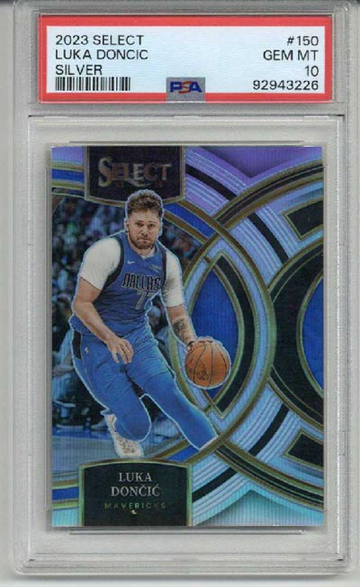 2023 PANINI SELECT SILVER PRIZM #150 LUKA DONCIC MAVERICKS PSA 10 LOW POP RARE