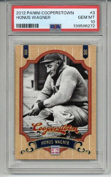 2012 PANINI COOPERSTOWN #3 HONUS WAGNER CARD PIRATES PSA 10 LOW POP RARE