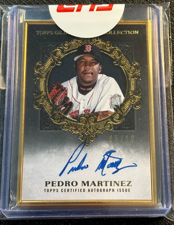 2022 Topps Gilded Collection Pedro Martinez Onyx Gold Frame /10